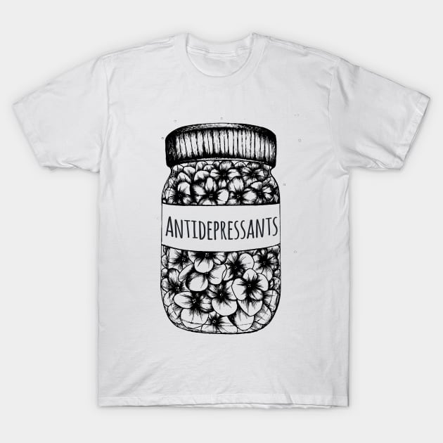 Antidepressants T-Shirt by Akbaly